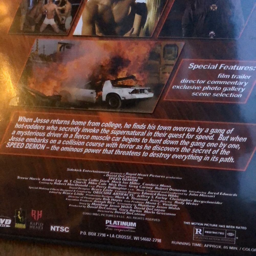 Speed Demon DVD - 2003- Fast! Furious! Ferocious! - Picture 4 of 9
